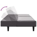 Ensemble de canapés 2 pcs gris similicuir – Image 4