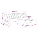 Ensemble de canapés 2 pcs gris similicuir – Image 9