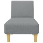 Ensemble de canapés 2 pcs gris clair tissu – Image 5