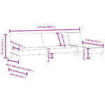 Ensemble de canapés 2 pcs noir tissu – Image 9