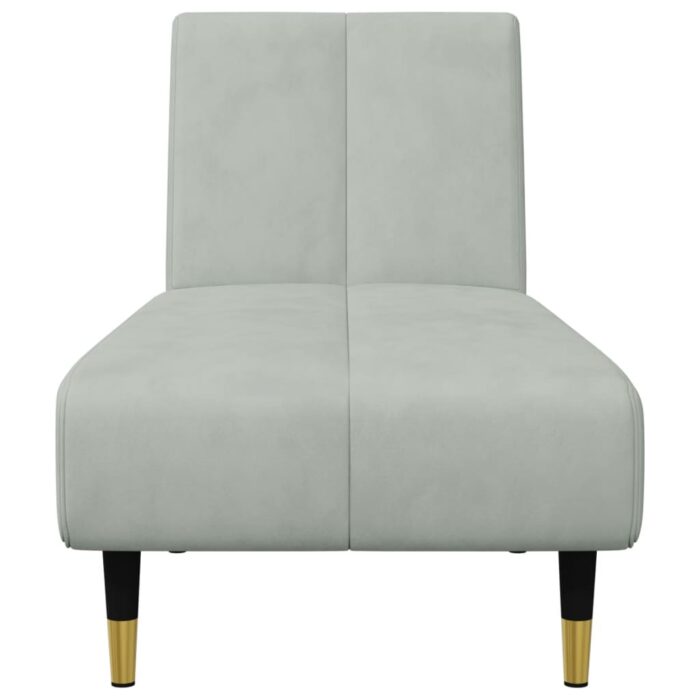 Ensemble de canapés 2 pcs gris clair velours – Image 5