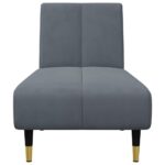 Ensemble de canapés 2 pcs gris foncé velours – Image 5