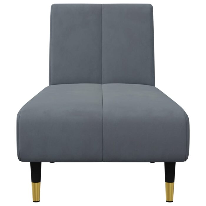 Ensemble de canapés 2 pcs gris foncé velours – Image 5