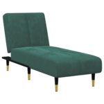 Ensemble de canapés 2 pcs vert foncé velours – Image 4