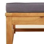 Salon de jardin 6 pcs avec coussins bois d'acacia solide – Image 5