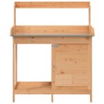 Table de rempotage avec armoire marron bois massif de sapin – Image 5
