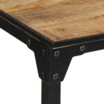 Ensemble de bar 5 pcs bois de manguier brut massif et métal – Image 12