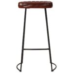 Ensemble de bar 5 pcs bois de manguier brut massif et métal – Image 3