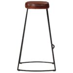 Ensemble de bar 5 pcs bois de manguier brut massif et métal – Image 4