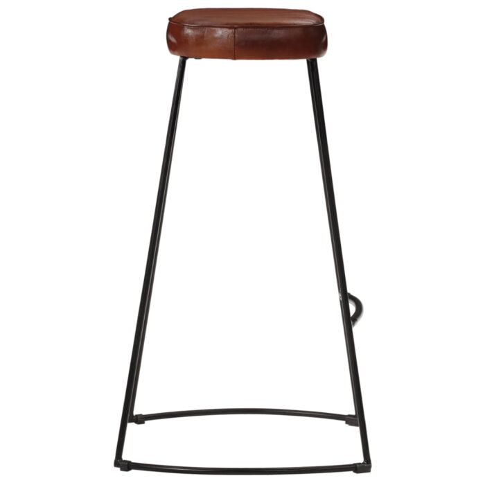Ensemble de bar 5 pcs bois de manguier brut massif et métal – Image 4