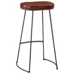 Ensemble de bar 5 pcs bois de manguier brut massif et métal – Image 5