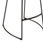 Ensemble de bar 5 pcs bois de manguier brut massif et métal – Image 11