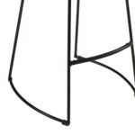 Ensemble de bar 3 pcs bois de manguier brut massif et métal – Image 11