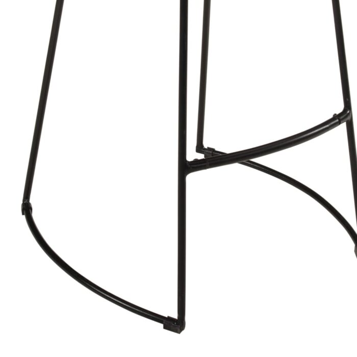 Ensemble de bar 3 pcs bois de manguier brut massif et métal – Image 11