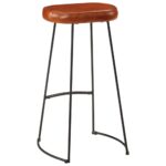 Ensemble de bar 3 pcs bois de manguier brut massif et métal – Image 5