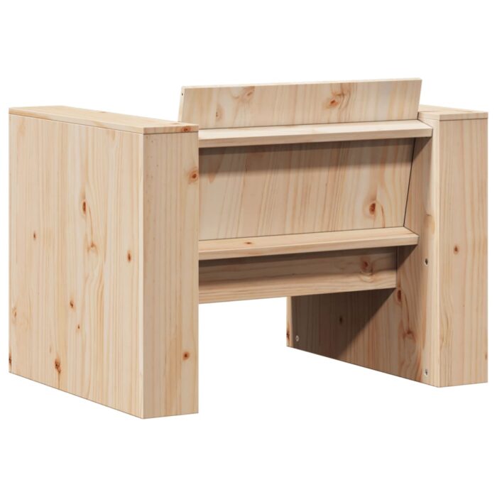 Canapé de jardin 79x60x62 cm bois de pin massif – Image 4