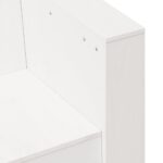 Canapé de jardin blanc 79x60x62 cm bois de pin massif – Image 5