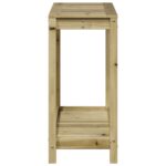 Table de rempotage avec étagère 108x35x75 cm bois pin imprégné – Image 4