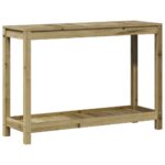 Table de rempotage avec étagère 108x35x75 cm bois pin imprégné – Image 5