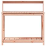 Table de rempotage avec étagères bois massif de douglas – Image 3