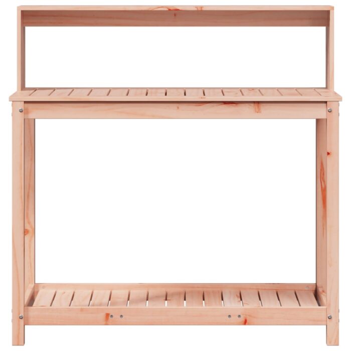Table de rempotage avec étagères bois massif de douglas – Image 3