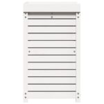 Table de rempotage avec étagères blanc bois massif de pin – Image 4