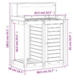 Table de rempotage avec étagères bois massif de douglas – Image 8