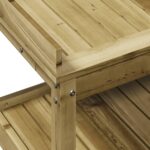 Table de rempotage avec étagères 108x45x86,5 cm bois massif pin – Image 6