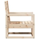 Chaise de jardin 57,5x63x76 cm bois de pin massif – Image 3