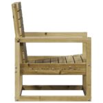 Chaise de jardin 57,5x63x76 cm bois de pin imprégné – Image 3