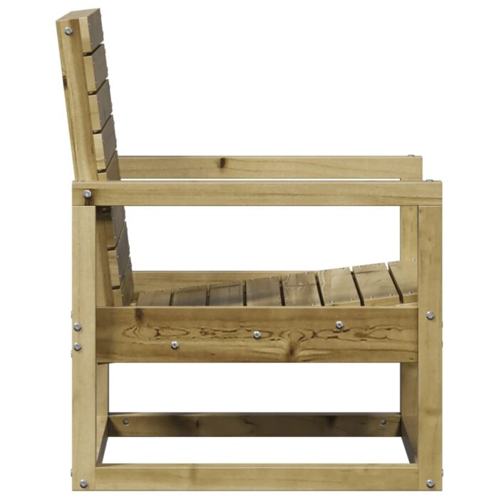 Chaise de jardin 57,5x63x76 cm bois de pin imprégné – Image 3
