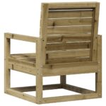 Chaise de jardin 57,5x63x76 cm bois de pin imprégné – Image 4
