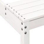 Table de pique-nique blanc 110x134x75 cm bois massif de pin – Image 5