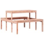 Table de pique-nique 110x134x75 cm bois massif de douglas – Image 4