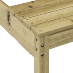Table de pique-nique 110x134x75 cm bois de pin imprégné – Image 5