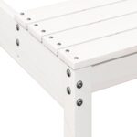 Table de pique-nique blanc 160x134x75 cm bois massif de pin – Image 5