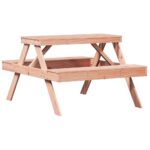 Table de pique-nique 105x134x75 cm bois massif de douglas – Image 4