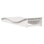 Chaise longue blanc 205x70x31,5 cm bois massif de pin – Image 4