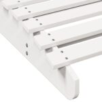 Chaise longue blanc 205x70x31,5 cm bois massif de pin – Image 5