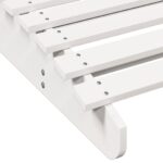 Chaise longue blanc 205x80x31,5 cm bois massif de pin – Image 5