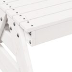 Table de pique-nique pour enfants blanc bois massif de pin – Image 5