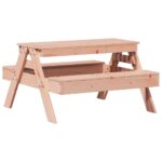 Table de pique-nique pour enfants bois massif de douglas – Image 4