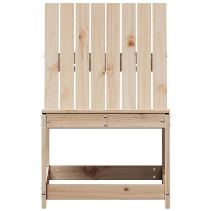 Chaise de jardin 50,5x55x77 cm bois de pin massif – Image 2