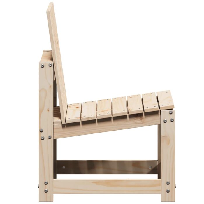Chaise de jardin 50,5x55x77 cm bois de pin massif – Image 3