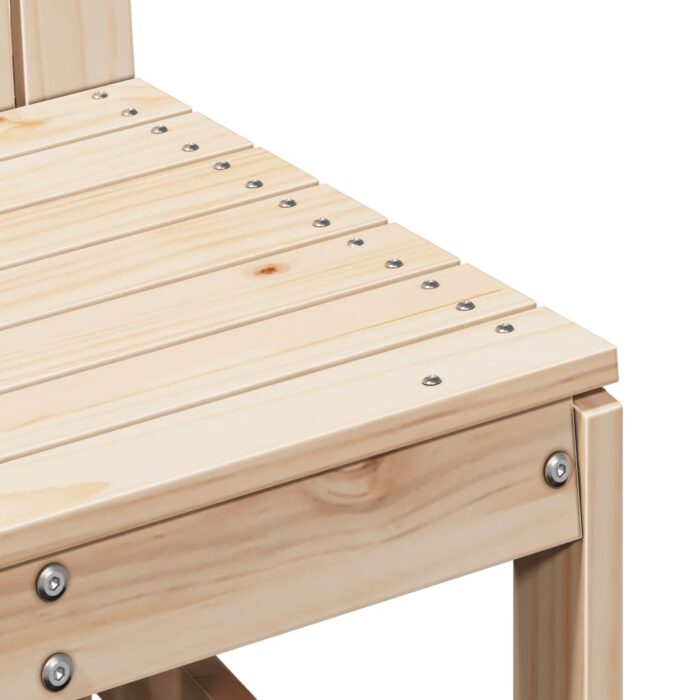 Chaise de jardin 50,5x55x77 cm bois de pin massif – Image 5