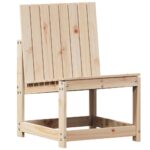 Salon de jardin 3 pcs bois massif de pin – Image 2