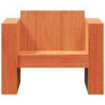 Canapé de jardin cire marron 79x60x62 cm bois de pin massif – Image 2