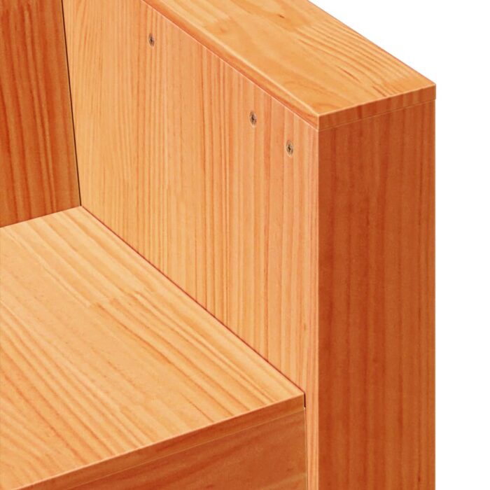 Canapé de jardin cire marron 79x60x62 cm bois de pin massif – Image 5