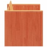 Canapé de jardin 2 places cire marron bois pin massif – Image 3
