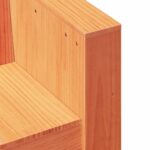 Canapé de jardin 2 places cire marron bois pin massif – Image 5